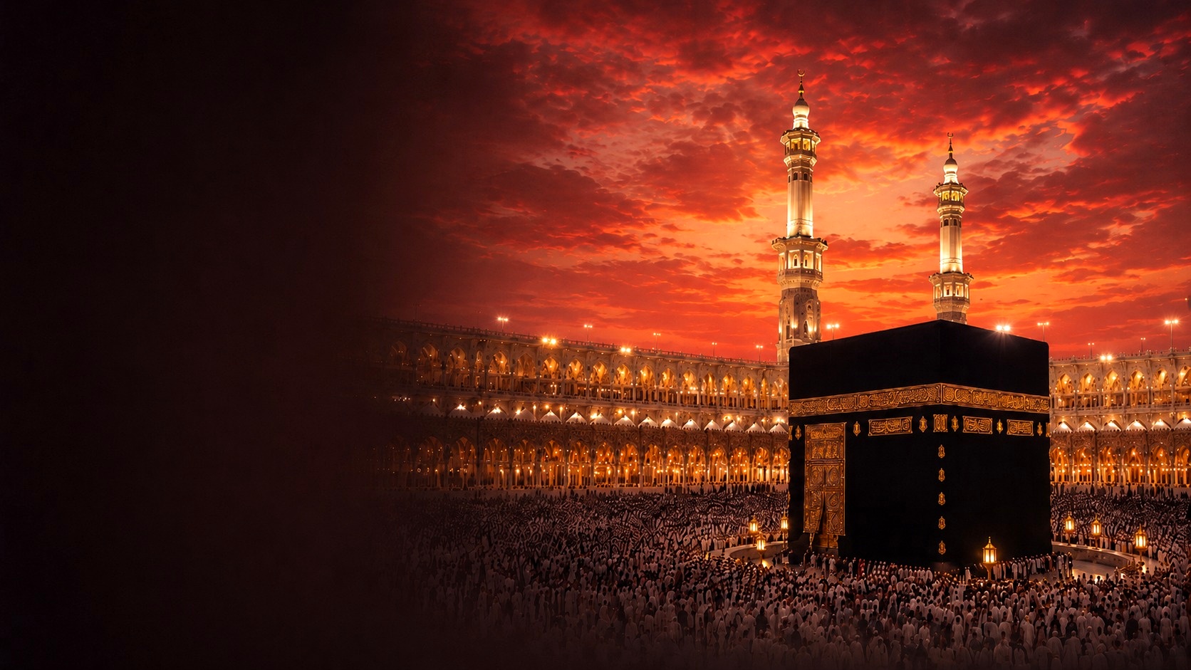 Kutsal beldelerde huzurlu yolculuğu temsil eden yüksek çözünürlüklü Marwa görseli